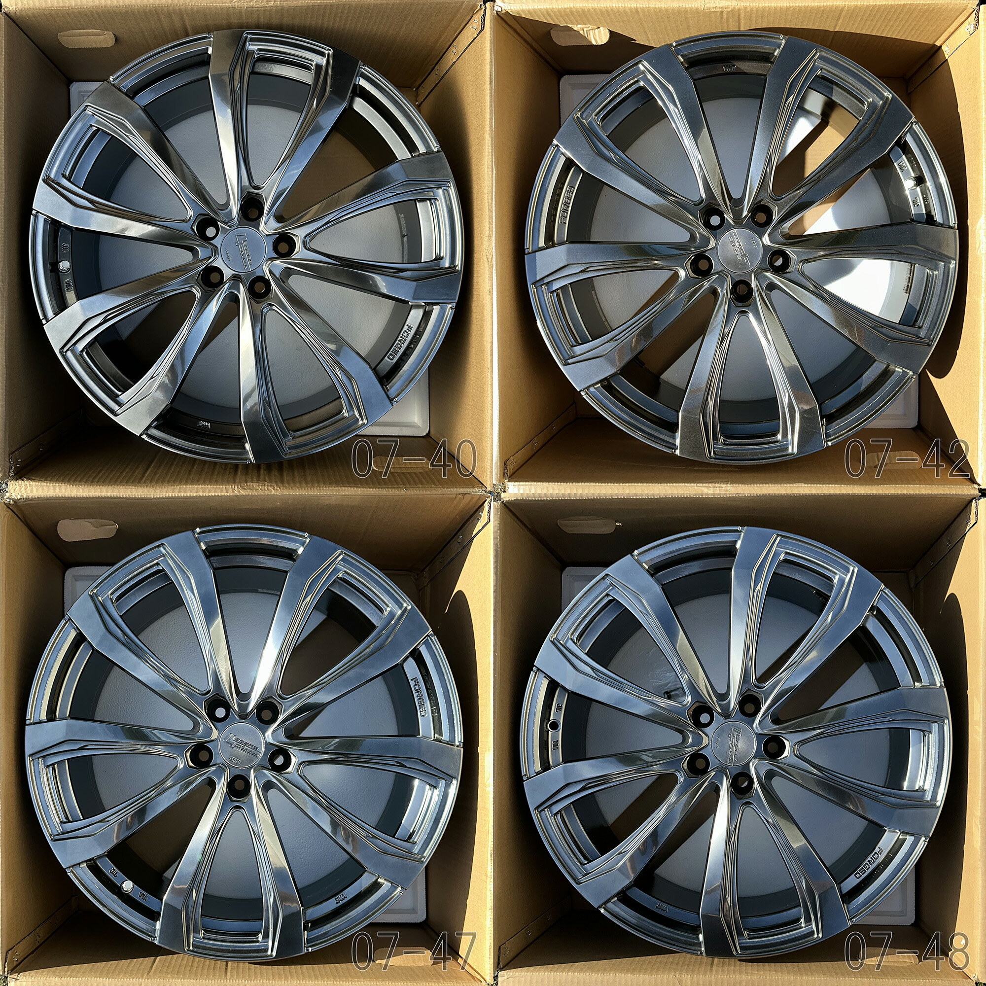 【中古】 シュティッヒ レグザス フォージド FS-01 鍛造アルミホイール4本セット 21x8.0J レクサスRX、クラウン(エステート スポーツ クロスオーバー)