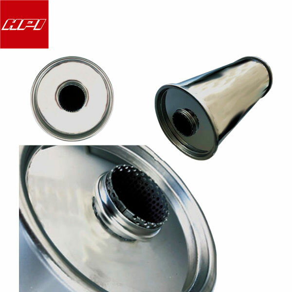 HPI 汎用SUSサイレンサー ラウンド Φ80 200×L350