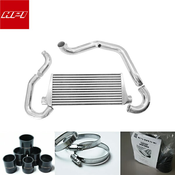 HPI EVOLVE インタークーラーキット spec-R 72mm厚 黒ホース/ホースバンド ランサーエボリューション7 ..
