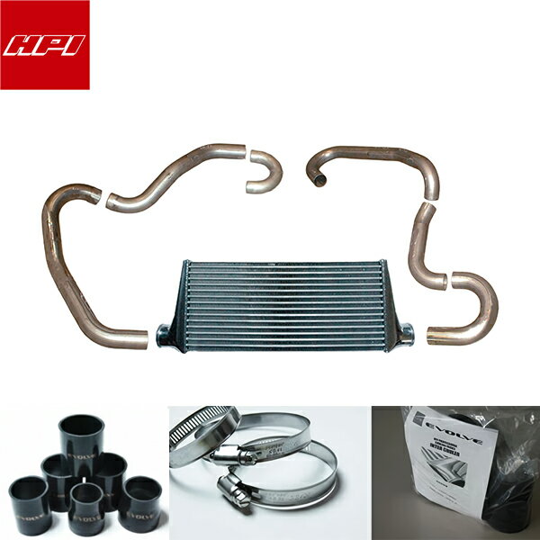 HPI EVOLVE インタークーラーキット spec-R 72mm厚 黒ホース/ホースバンド インプレッサ GC8 EJ20T 前..