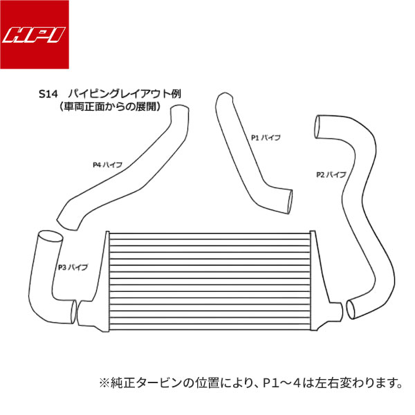 HPI インタークーラーキット 補修用パイピング I/C JZX100 P1 HPI インタークーラーキット 補修用パイピング I/C JZX100 P1
