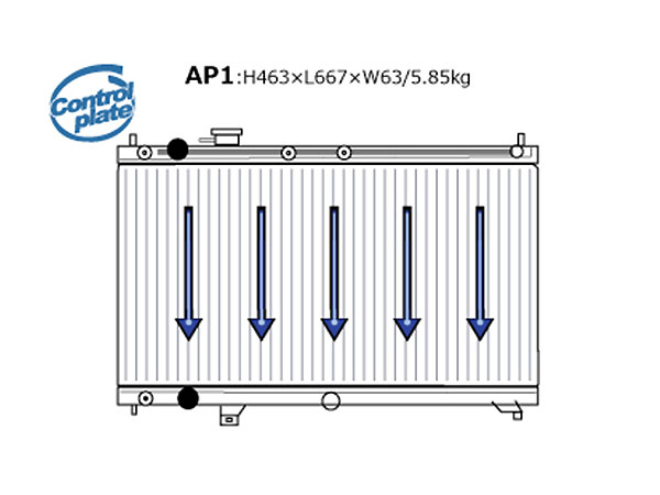 HPI ラジエターEVOLVE STD S2000 AP1 99/04〜04/02 F20C MT専用