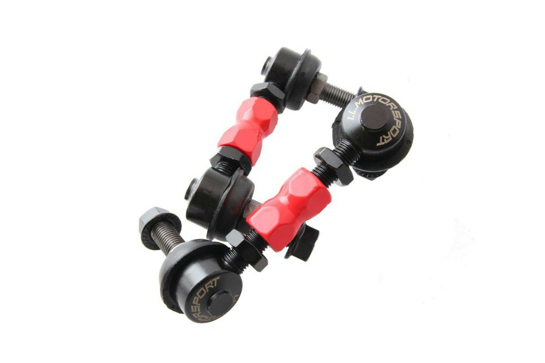 I.L.モータースポーツ スタビライザーリンク 全長調整式 リア左右セット レッド ロードスター NCEC