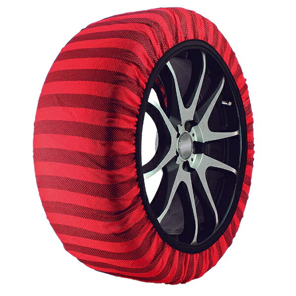 ISSE イッセ スノーソックス クラシックモデル タイヤサイズ245/50R18に対応 標準タイプ レッド (サイズ70/2個入り) 布製タイヤチェーン 雪・凍結路面に