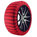 ISSE イッセ スノーソックス クラシックモデル タイヤサイズ265/45R21に対応 標準タイプ レッド (サイズ74/2個入り) 布製タイヤチェーン 雪・凍結路面に