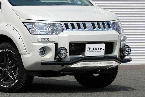 JAOS ジャオス フロントスキッドバー ブラック／ブラスト デリカD:5 CV1W CV2W CV5W H30.4～R1.10 3DA-CV1W除く