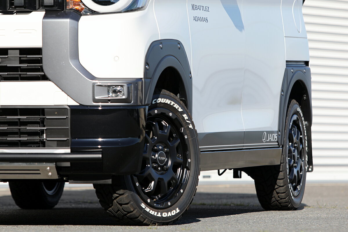 JAOS ジャオス フェンダーガーニッシュ type-X 塗装品 マットブラック デリカミニ B34A B35A B37A B38A 2023/05〜 ※送料注意