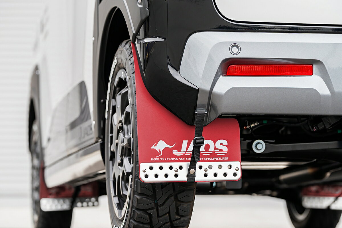 JAOS ジャオス マッドガードIII リヤセット レッド デリカミニ BA5A BA6A R7.10～ 4WD
