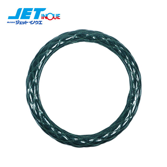 JETINOUE ジェットイノウエ モコモコハンドルカバー 太巻きA グリーンメタリック [適合タイプ：ML-B]