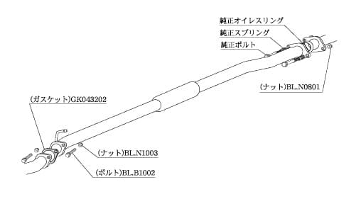 柿本改 マフラー センターパイプ ヴィヴィオ E-KK3 0.66_スーパーチャージャー EN07 2WD(FF) 92/3〜98/10 5MT 個人宅配送不可 北海道・沖縄・離島は要確認