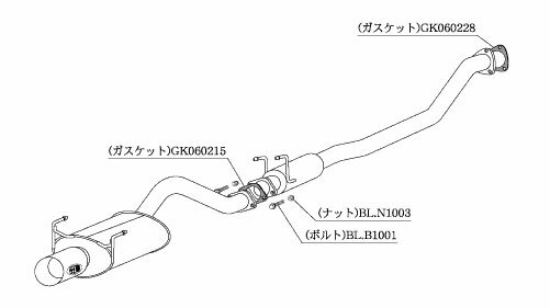 柿本改 マフラー Kakimoto.R インテグラ LA,ABA-DC5 2.0_NA K20A(SPEC-R) 2WD(FF) 01/7〜07/2 6MT 個人宅配送不可 北海道・沖縄・離島は要確認