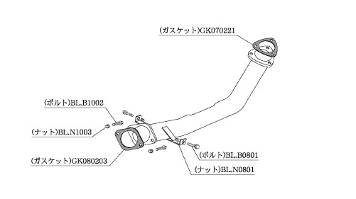柿本改 マフラー フロントパイプ Standard フェアレディーZ 2シーター E-PZ31 2.0_ターボ RB20DET 2WD(FR) 85/10〜89/7 5MT 個人宅配送不可 北海道・沖縄・離島は要確認