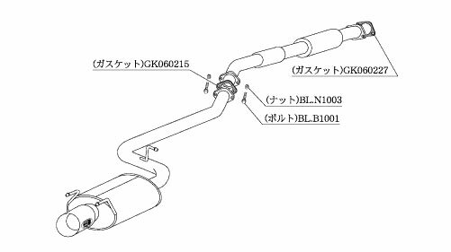 柿本改 マフラー Kakimoto.R スプリンタートレノ E-AE101 1.6_スーパーチャージャー 4A-GZE 2WD(FF) 91/6〜95/5 5MT 個人宅配送不可 北海道・沖縄・離島は要確認