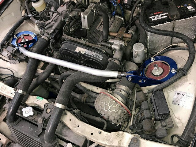 カワイ製作所 フロントストラットバー typeSTD カプチーノ EA11R EA21R 25φ 2024モデル