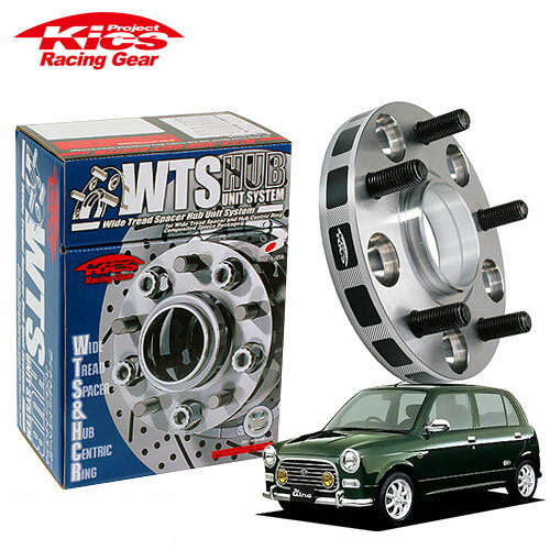 協永産業 Kics ワイドトレッドスペーサー W.T.S.ハブユニットシステム ミラジーノ L650S系 L700S系 他 ネジM12 x P1.5 4穴 PCD100 ハブ径54Φ 厚み11mm