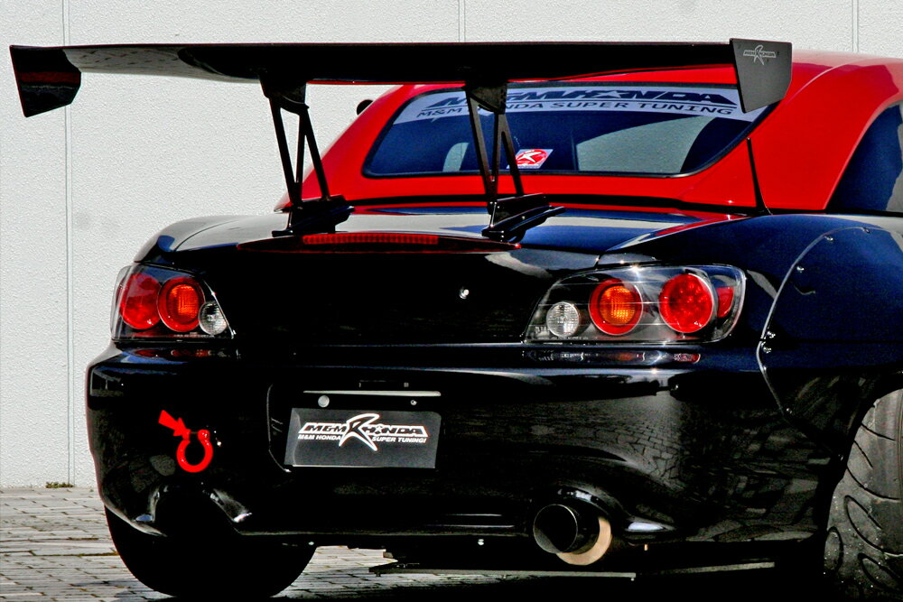 M&M カーボンGTウイング03 幅1600mm ブラケット165mm S2000 AP1 AP2 ※北海道・沖縄・離島は送料16500円(税込) ※個人宅配送不可