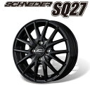 MID シュナイダー SQ27 エスキューニーナナ (ブラック) アルミホイール1本 14×4.5J 4H PCD100 +45 4本購入で送料無料