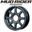 MID ロードマックス MUD RIDER マッドライダー アルミホイール1本 16×5.5J 5H PCD139.7 +22 ジムニー 4本購入で送料無料