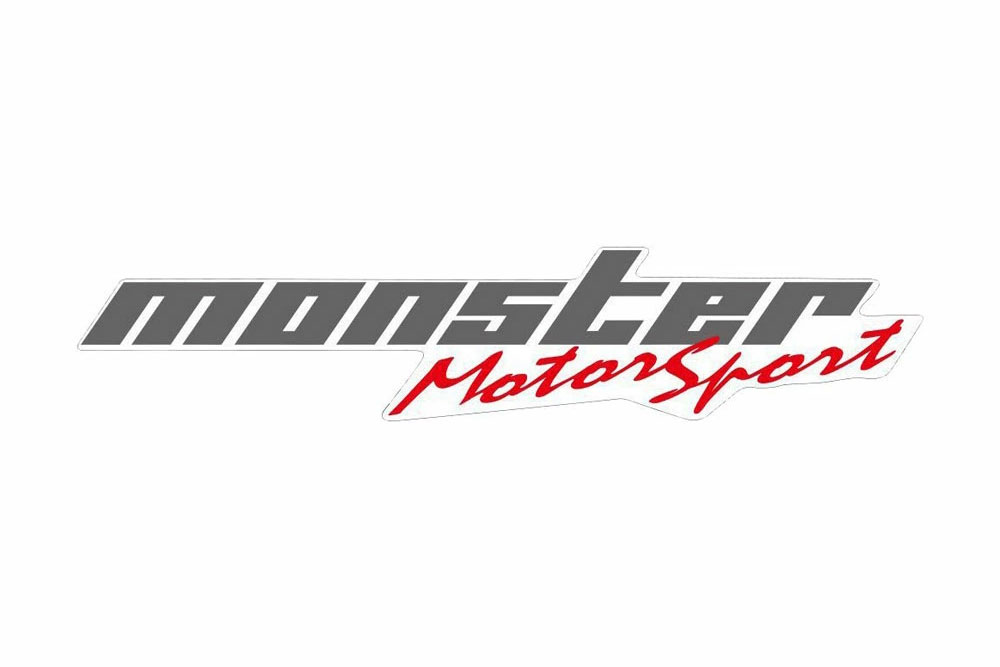 Monster Sport モンスタースポーツ モータースポーツステッカー クリア×ガンメタ×レッド