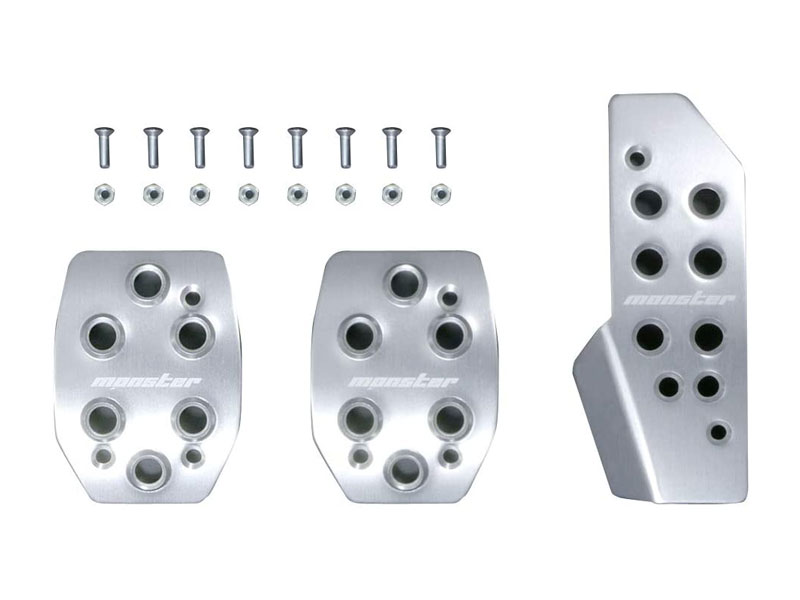 Monster Sport モンスタースポーツ スポーツドライビングペダルカバー クリヤアルマイト ジムニー JB64W 18.07〜(1〜3型) R06A ターボ 4WD 5MT