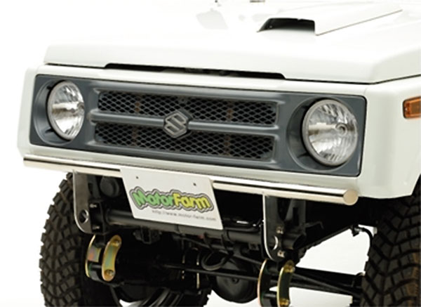 モーターファーム ステンレス曲げバンパー フロント用 ジムニー JA12 JA22 JB32 北海道・沖縄・離島は要確認