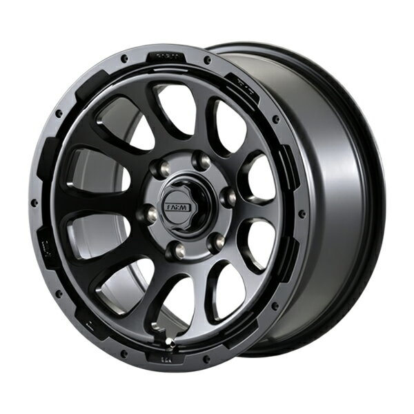 モーターファーム ホイール FARM D10 マットブラック 17インチ×8J 6H 139.7 +20 1本 150プラド 北海道・沖縄・離島は要確認