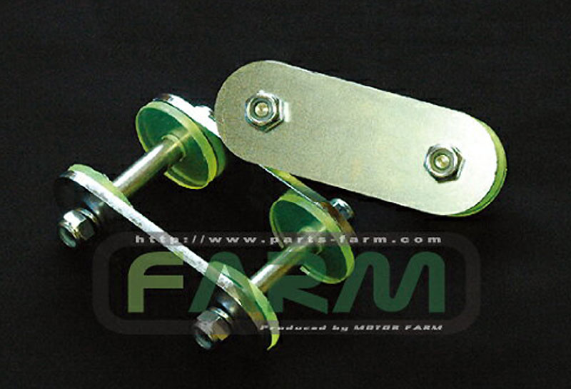 モーターファーム ウレタン・ストレートシャックル/ノーマル長 リア用 1個 ジムニー SJ30 JA71 JA11 北海道・沖縄・離島は要確認