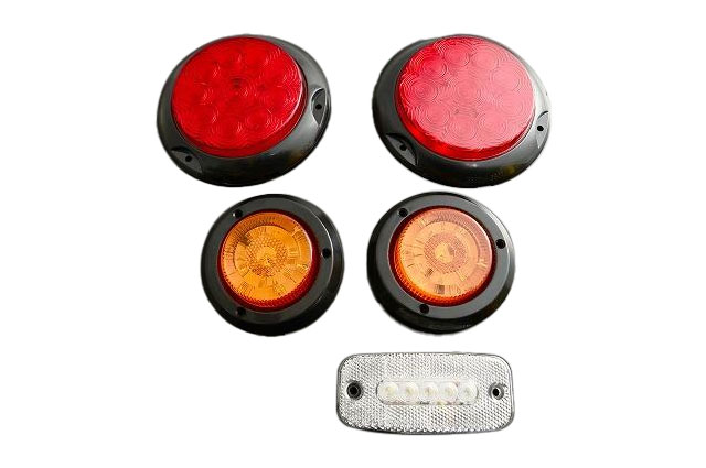 モーターファーム LEDテールランプSET ブラックリング(L) ジムニー 汎用 北海道・沖縄・離島は要確認