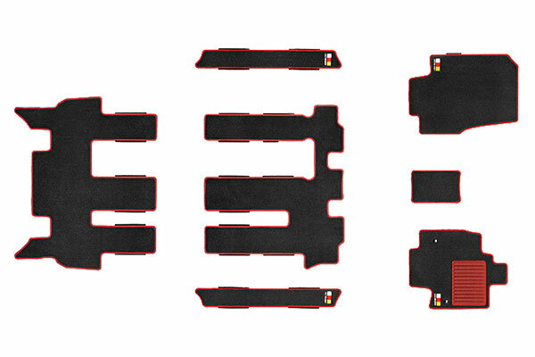 MUGEN 無限 スポーツマット ベンチシート車用 ブラック×レッド ステップワゴン RP8 2025/5～