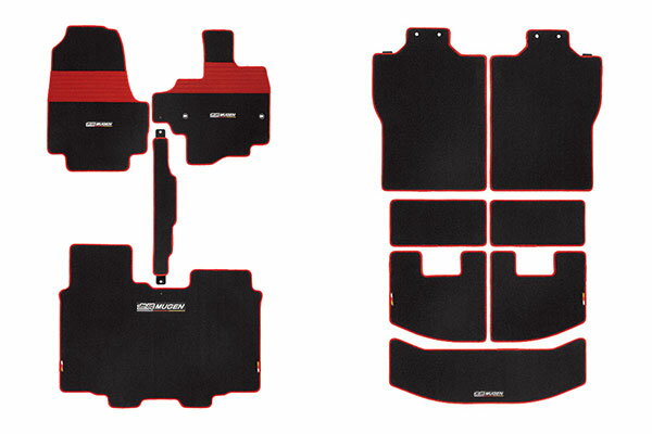 MUGEN 無限 スタンダードセット ベンチシート用 ブラックxレッド N-BOX JF3 JF4 2021/12〜2023/10