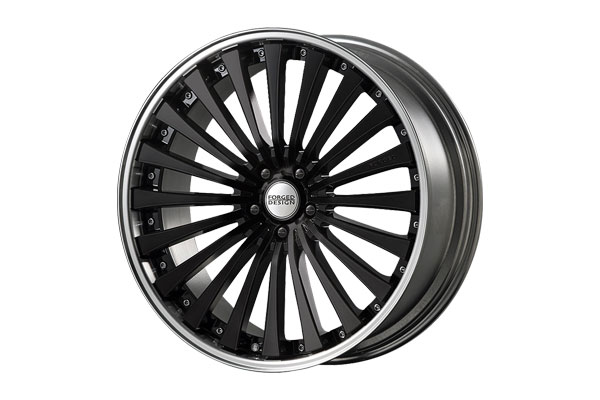 M'z SPEED FORGED DESIGN 666 22×9.5J PCD114.3 5H +27 ブラック 22インチ 鍛造2ピースアルミホイール 1本 ※北海道は送料2000円(税別)、沖縄・離島は要確認 ※個人宅不可