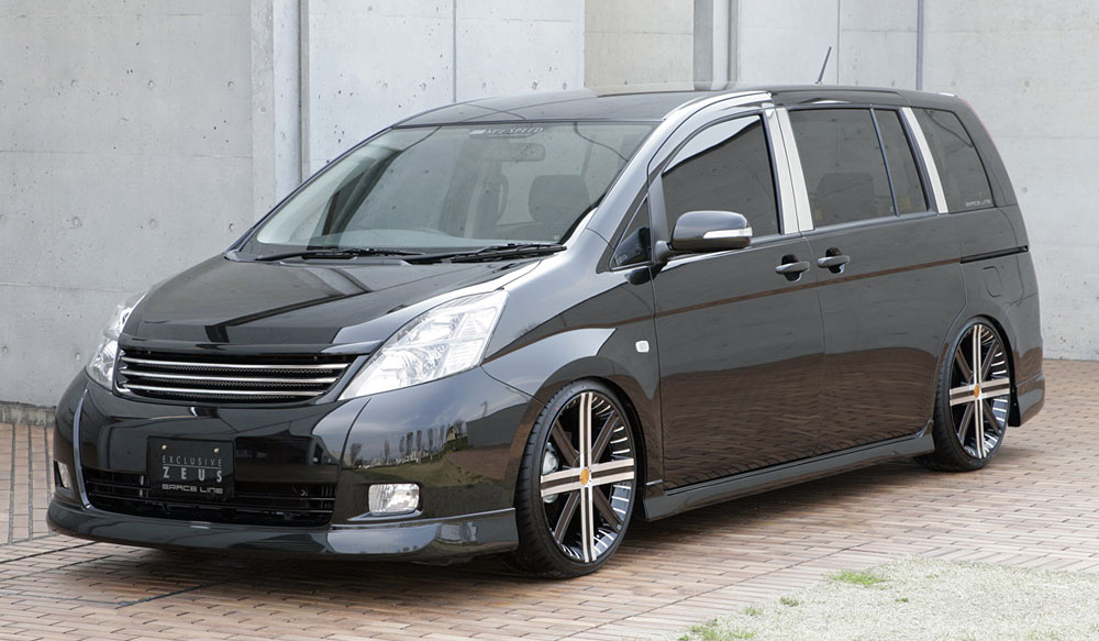 M'z SPEED 3点キット ブラックマイカ (209) FRP アイシス ANM10W ANM15W ZNM10W H16.9～H19.4 プラタナ MC前 グレースライン 3011