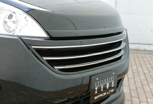 M'z SPEED フロントグリル 未塗装 FRP ステップワゴン RG1 RG2 H17.5～H19.10 MC前 グレースライン 3122