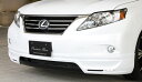 M'z SPEED フロントハーフスポイラー ブラック (212) FRP レクサス RX270 AGL10W H21.1~H24.3 MC前 ラヴライン 2331(2)