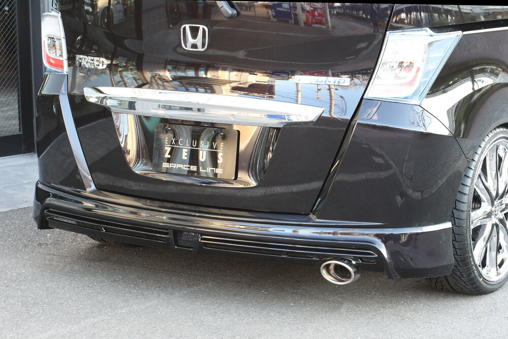 M'z SPEED リアアンダースポイラー 未塗装 FRP フリード GB3 GB4 H23.10～H26.3 G エアロ 中期 グレースライン 3181