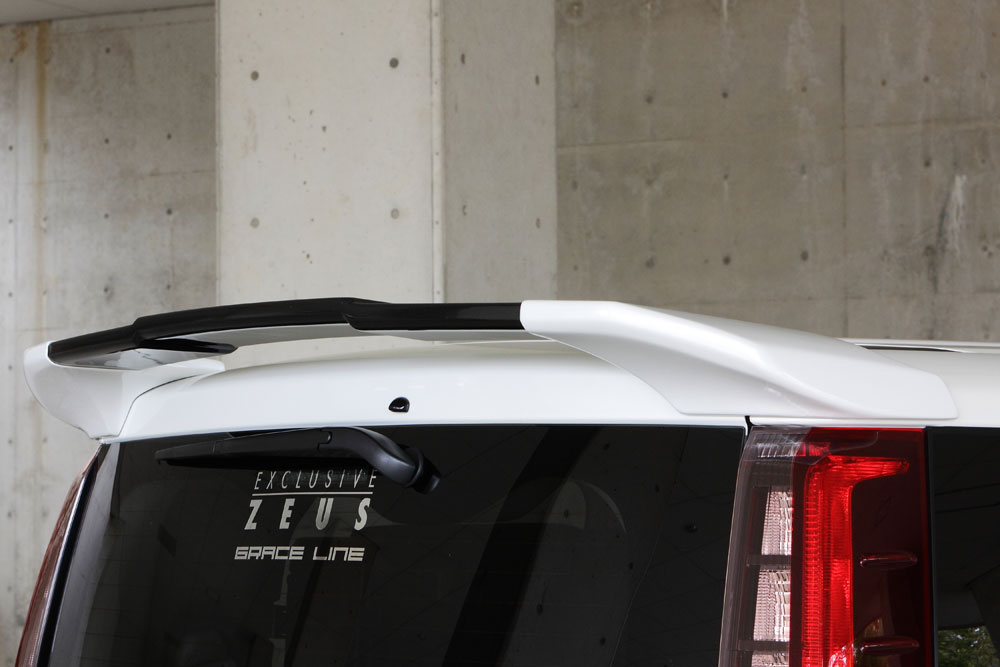 M'z SPEED リアウイング ホワイトパールクリスタルシャイン (070) FRP ノア ZWR80G H26.1〜H29.7 ハイブリッドG/X MC前 グレースライン 3173