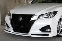 M'z SPEED フロントハーフスポイラー ブラック (202) FRP クラウン ARS210 GRS214 H27.10~H30.5 アスリート MC後 プルシアンブルー 6481(2)