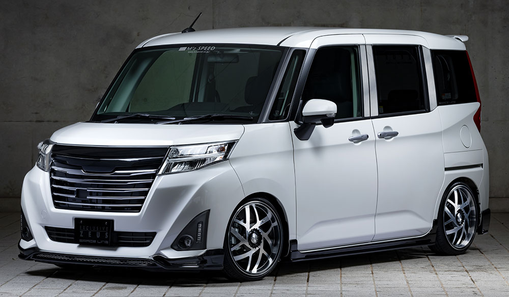 M'z SPEED 4点キット ブラックマイカメタリック (X07) FRP ルーミー M900A H28.11～R2.8 グレースライン 3241