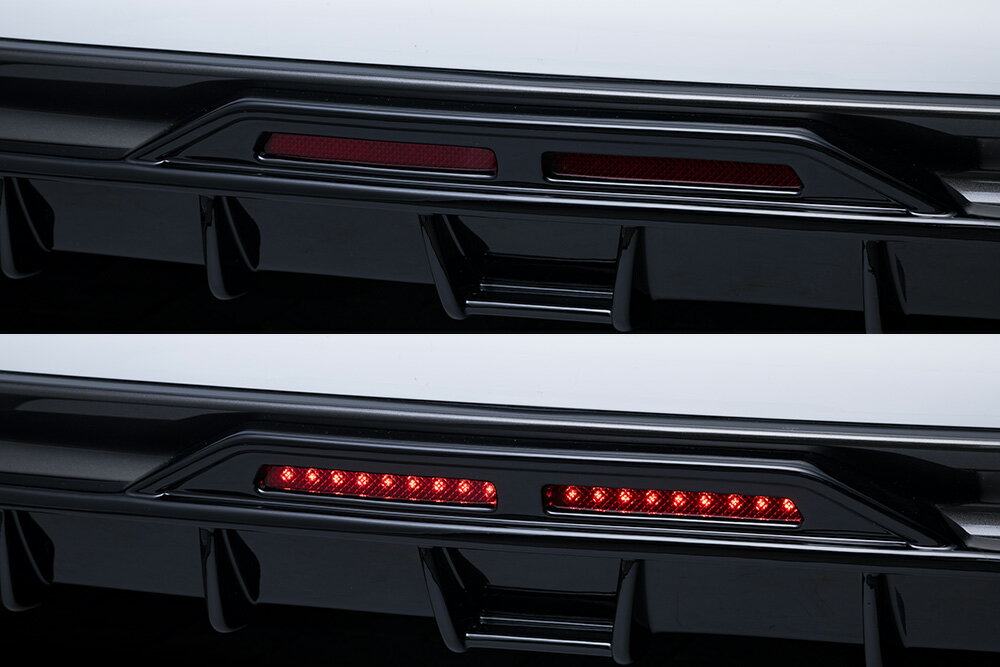 M'z SPEED LEDバックフォグランプキット Gタイプ レクサス LS500h GVF50 GVF55 H29.10～R2.10 Fスポーツ 純正リアフォグランプ付車除く プルシアンブルー 6522