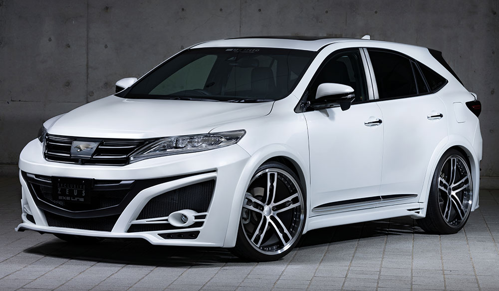 M'z SPEED 4点キット 未塗装 FRP ハリアーハイブリッド AVU65W H29.6～R2.5 MC後 クリアランスソナー付車除く エグゼライン 4131