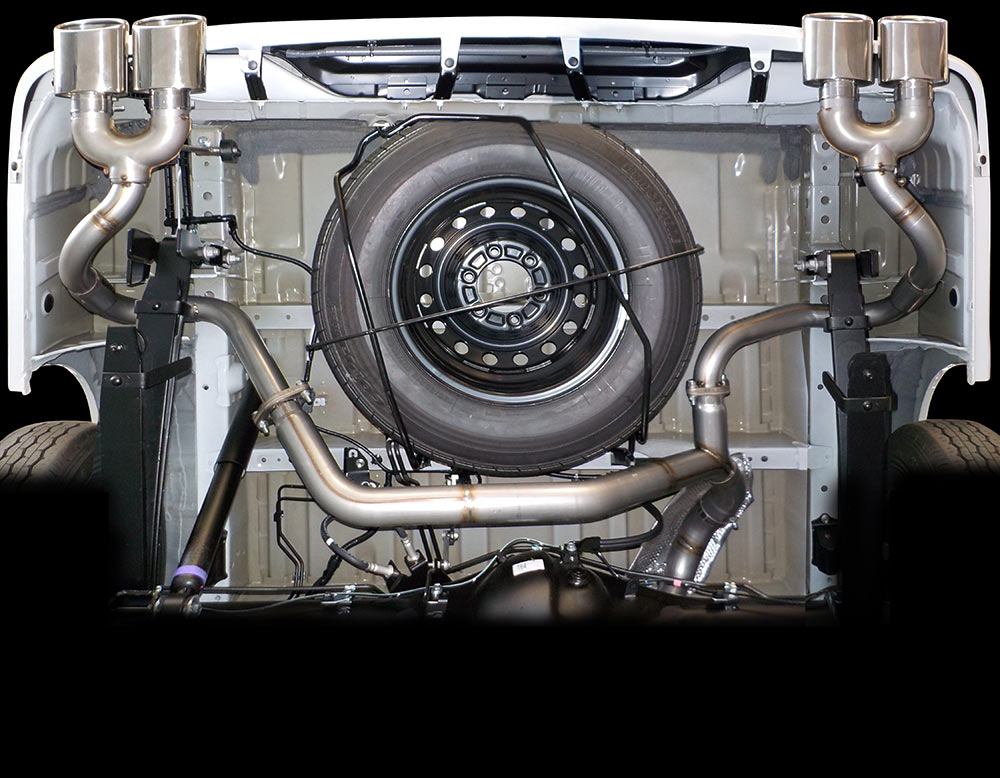 M'z SPEED エキゾーストシステム 左右4本出し (MZ105) チタン ハイエースバン 3BF-TRH211K R2.5～ 2TR-FE スーパーGL ワイド クロスライン 2942