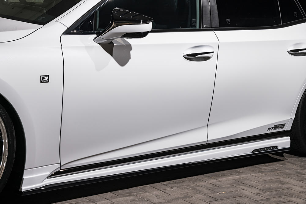 M'z SPEED サイドステップ 未塗装 FRP レクサス LS500h GVF50 GVF55 R2.11～ Fスポーツ プルシアンブルー 6522