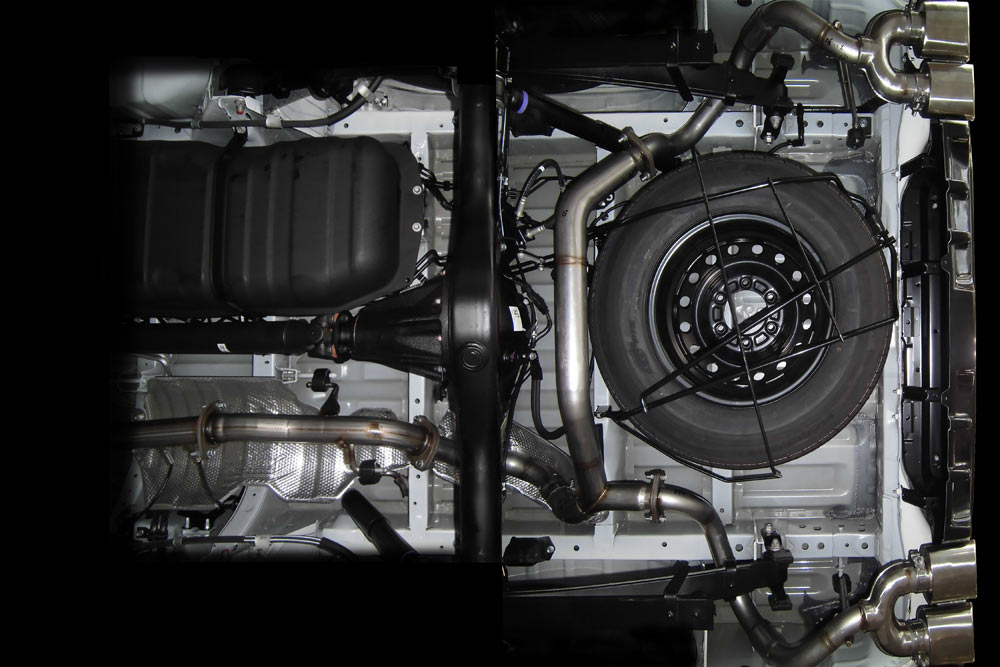 M'z SPEED エキゾーストシステム (MZ89) ステンレス ハイエースバン QDF-GDH201V QDF-GDH206V 3DF-GDH201V 3DF-GDH206V H25.12～ 1GD-FTV グレースライン 3211