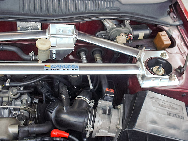 OKUYAMA オクヤマ CARBING ストラットタワーバー フロント タイプII アルミ製 プリメーラ HP10 P10 ※個人宅配送不可、沖縄・離島着払い