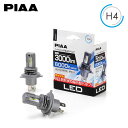PIAA ピア LEH240 ヘッドライト用 LEDバルブ H4 6000K 純白色 ホワイト 3000lm パッソ KGC10 KGC15 QNC10 H16.6~H22.1 レーシー ハロゲン仕様車 純正H4/HB4(2)