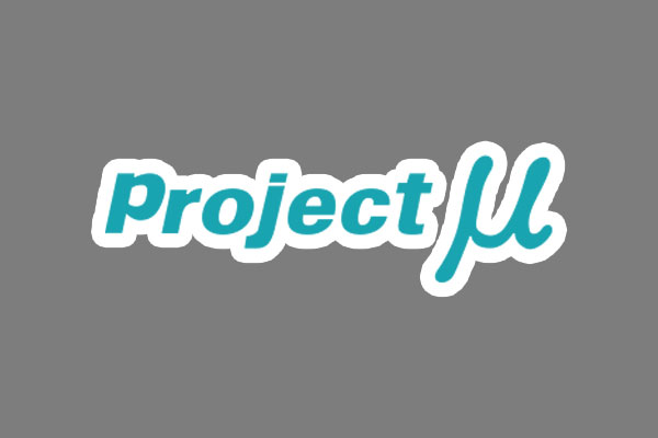 Project Mu プロジェクトミュー オリジナルステッカー Projectμ 白枠 グリーン&ホワイト 66x200mm SGW-03