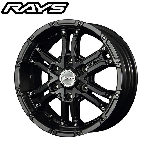RAYS レイズ TEAM DAYTONA チームデイトナ FDX Semigloss Black (SB) 16×6.5J 6H PCD139 +38 アルミホイール1本