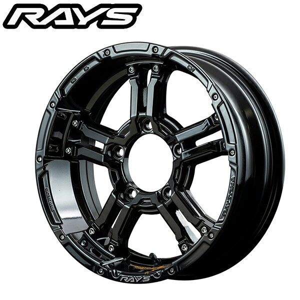 RAYS レイズ TEAM DAYTONA チームデイトナ FDX-J Black (BNN) 16×5.5J 5H PCD139 +20 アルミホイール1本 ジムニー JB23W/JB64W