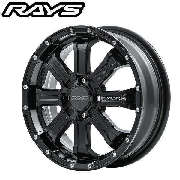 RAYS レイズ TEAM DAYTONA チームデイトナ FDX-K Semigloss Black (BOL) 15×5.0J 4H PCD100 +48 アルミホイール1本