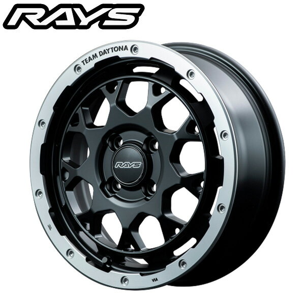 RAYS レイズ TEAM DAYTONA チームデイトナ M9 Semigloss Black/Rim Diamond Cut (SBP) 15×5.0J 4H PCD100 +45 アルミホイール1本